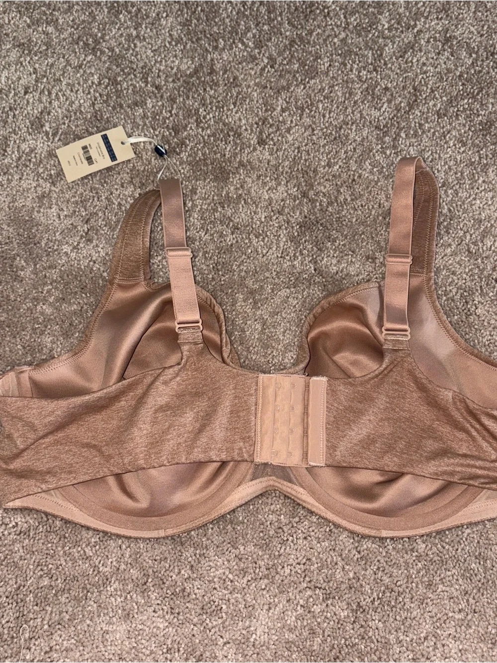 NWT Aislin Tan Underwire Bra Non-Padded 46DD